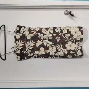 Floral cotton summer dress with back bow